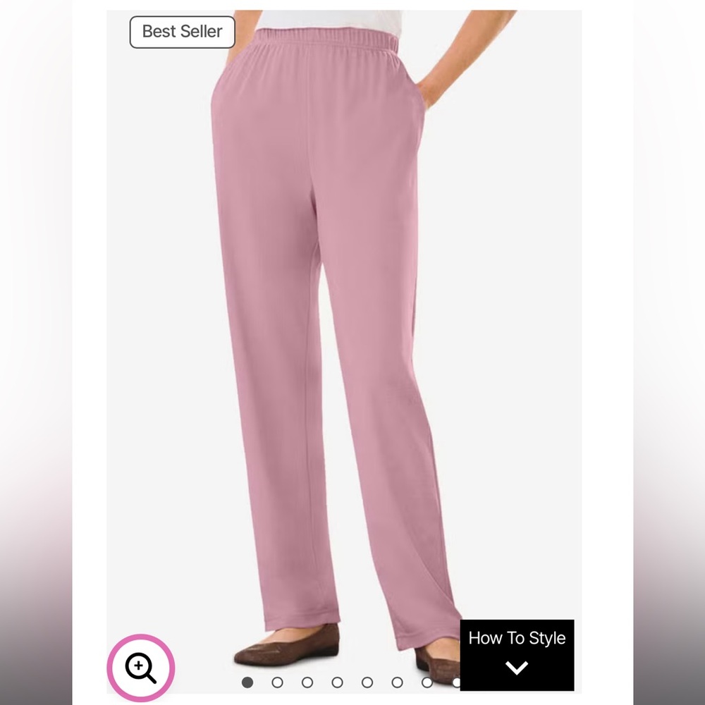 NWT Woman Within 7-Day Knit Straight Leg Pant | Size: 16W
